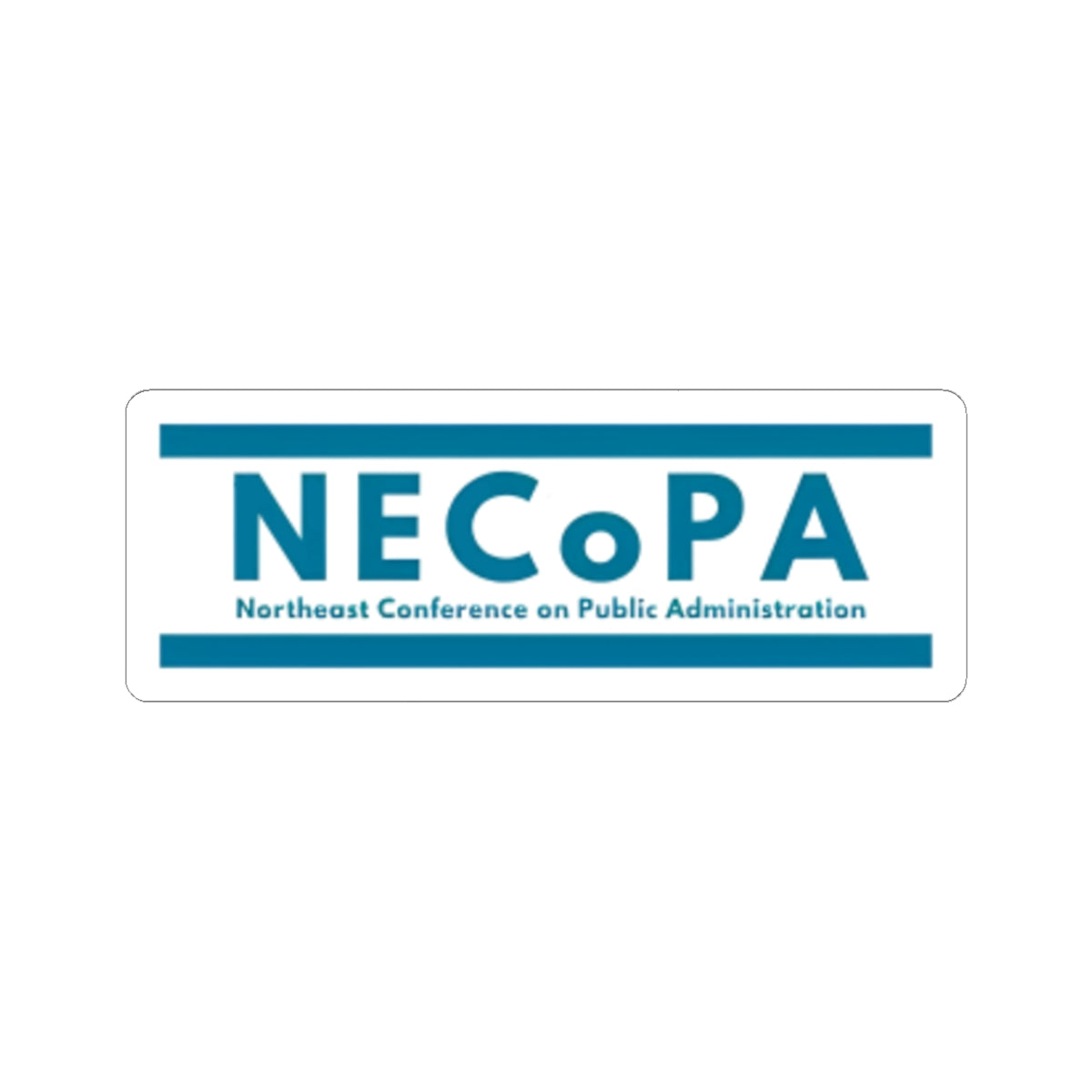 NECoPA Logo Sticker — Northeast Conference on Public Administration Kiss-Cut Sticker