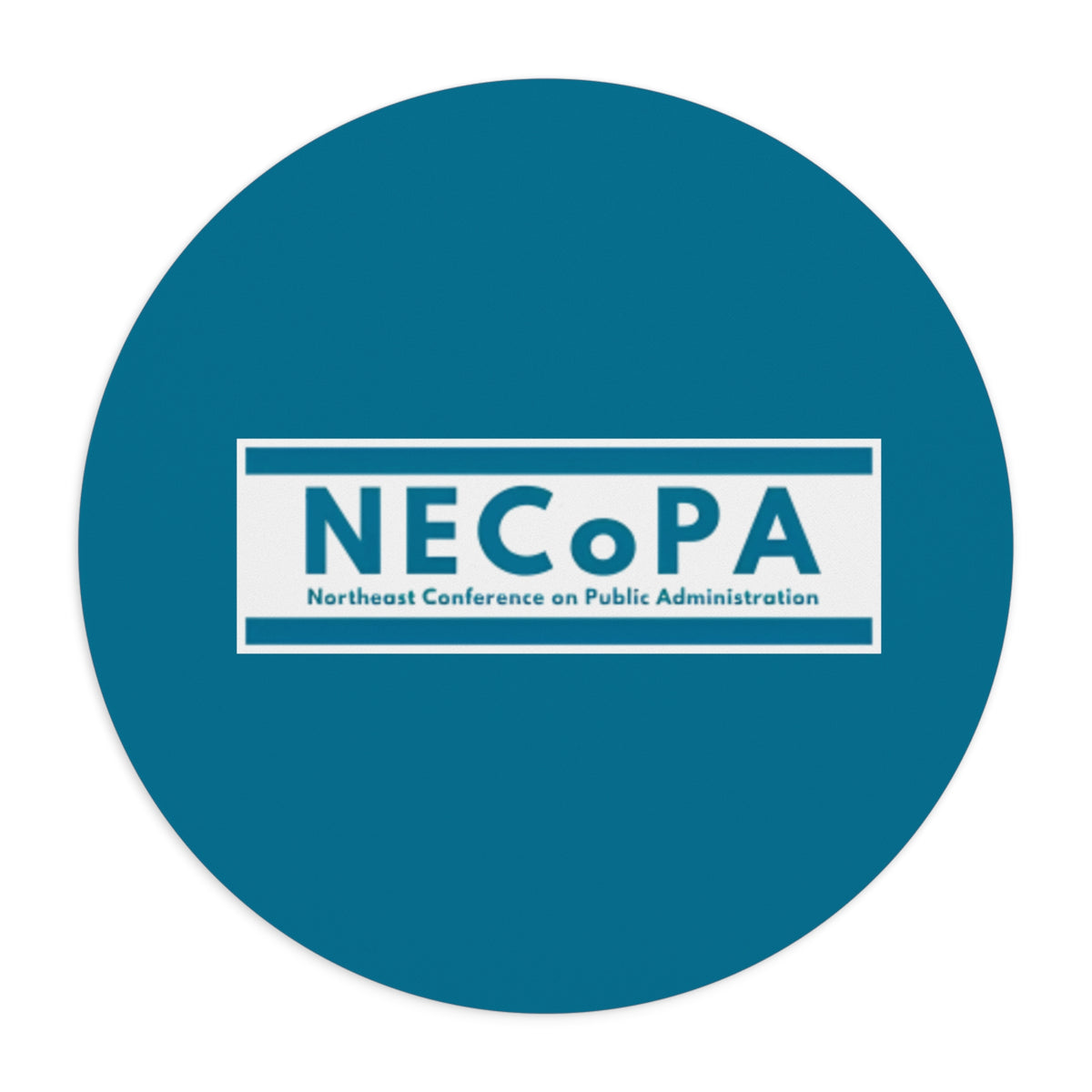 NECoPA Mouse Pad — Northeast Conference on Public Administration Logo Desk Mat