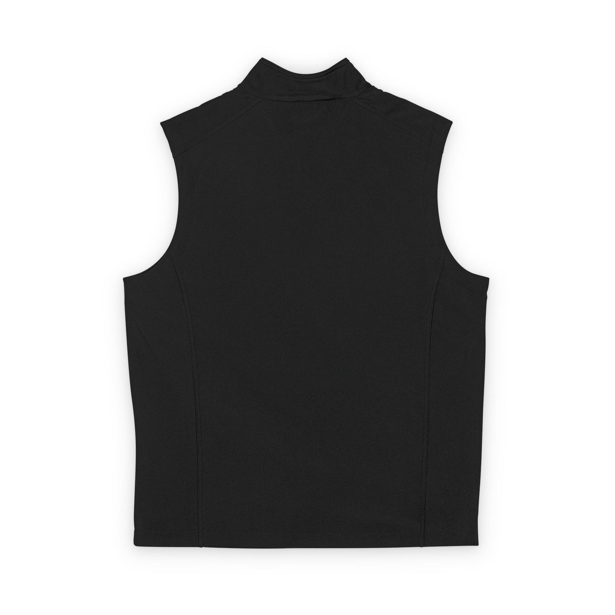 Men's Black Soft Shell Vest with NECoPA Patch (Lightweight Windproof Layer)