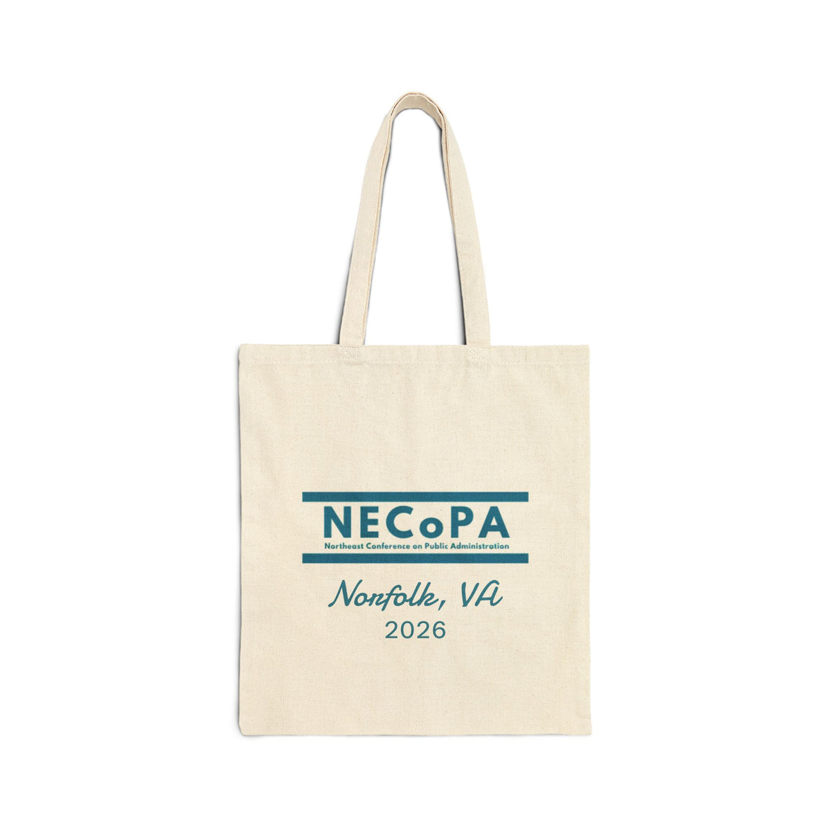 Tote Bag — NECoPA Norfolk, VA 2026 Canvas Conference Tote